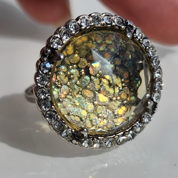 Premier Designs "Sublime" halo cocktail statement ring size 7 - Picture 5 of 16